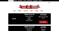 Desktop Screenshot of casadelpopolo.com